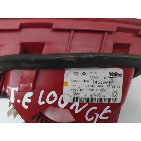 Lanterna Tampa Traseira Esquerda Citroën C4 Lounge 2014 2015