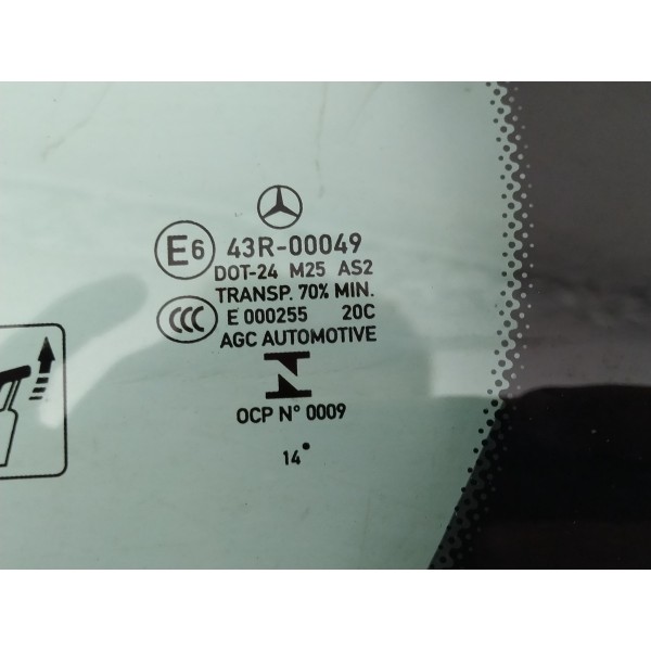 Vidro Fixo Porta Traseira Esquerda Mercedes Benz C180 2016