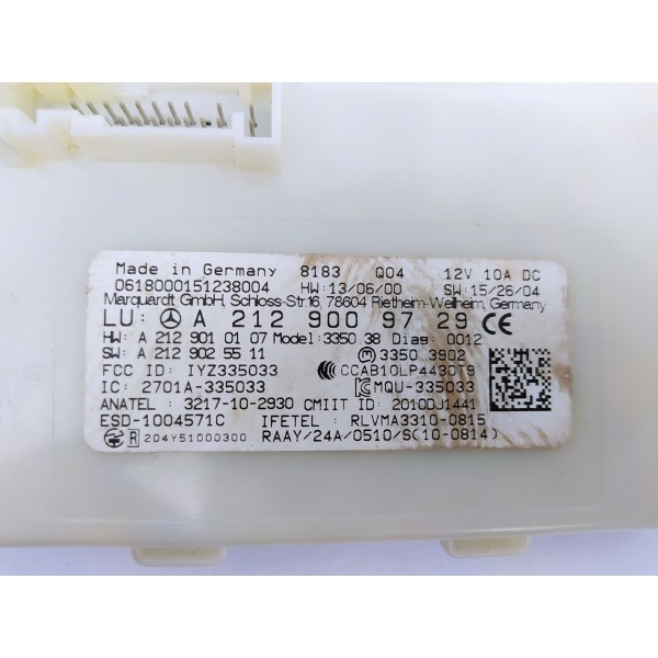 Módulo Keyless Mercedes Benz Gle 43 Amg 2019 A2129009729