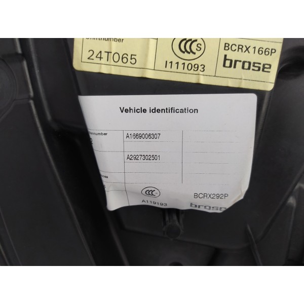 Máquina Vidro Traseira Esquerda Mercedes Benz Gle 43 2019