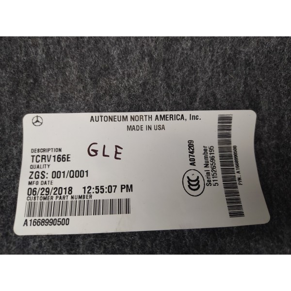 Capa Protetora Suspensão Mercedes Gle 43 2019 A1668990500