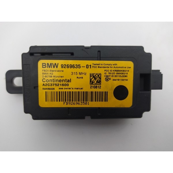 Módulo Sensor Alarme Bmw 320i 2013 2014 926963501
