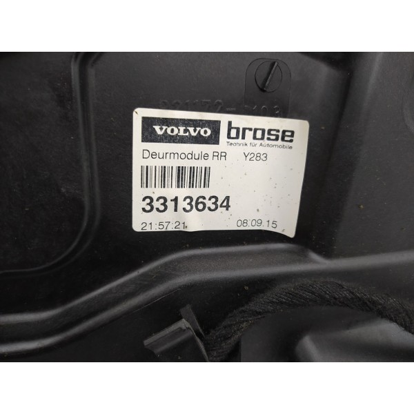 Máquina Vidro Traseira Direita Volvo S60 T5 2016 2017